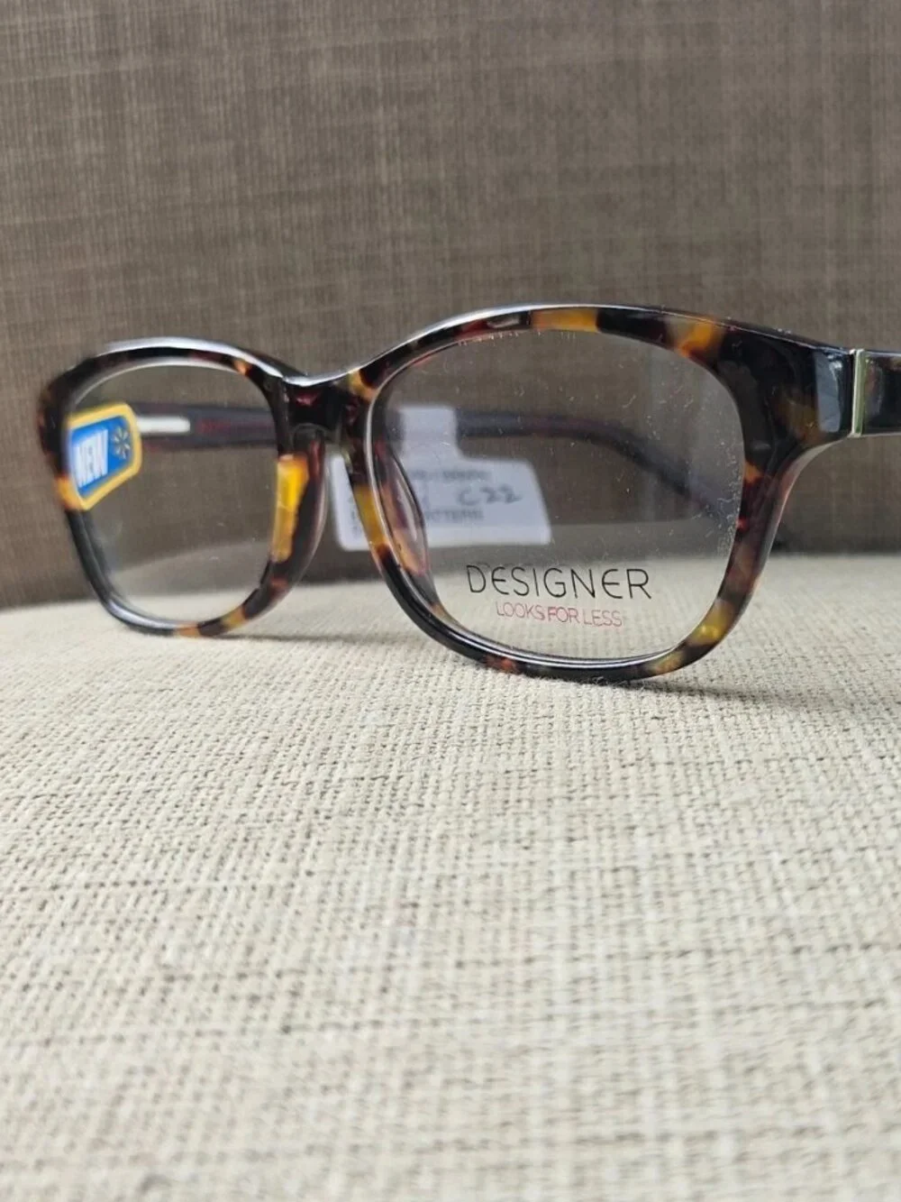 Wallmart Eyeglasses Frame Tortoise Brown Designer Look Eyewear FM13048 NWT $54